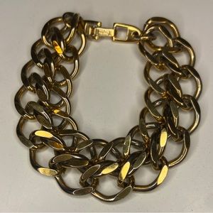 Vintage Napier double row heavy white bracelet